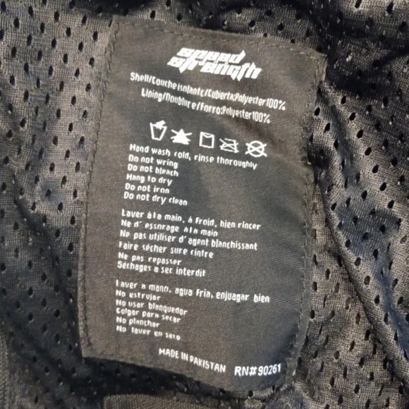Speed and Strength Black Motorcycle Jacket Men Size L  XL RN#90261 - Picture 5 of 5